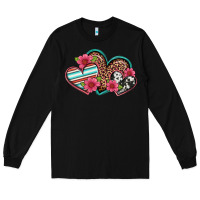 Black easter spring western hearts Long Sleeve Tee - Artiststas