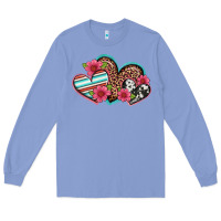 Colony Blue easter spring western hearts Long Sleeve Tee - Artiststas