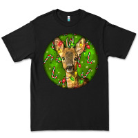 Black red brocket deer christmas Premium Tee - LillyAllenDesigns