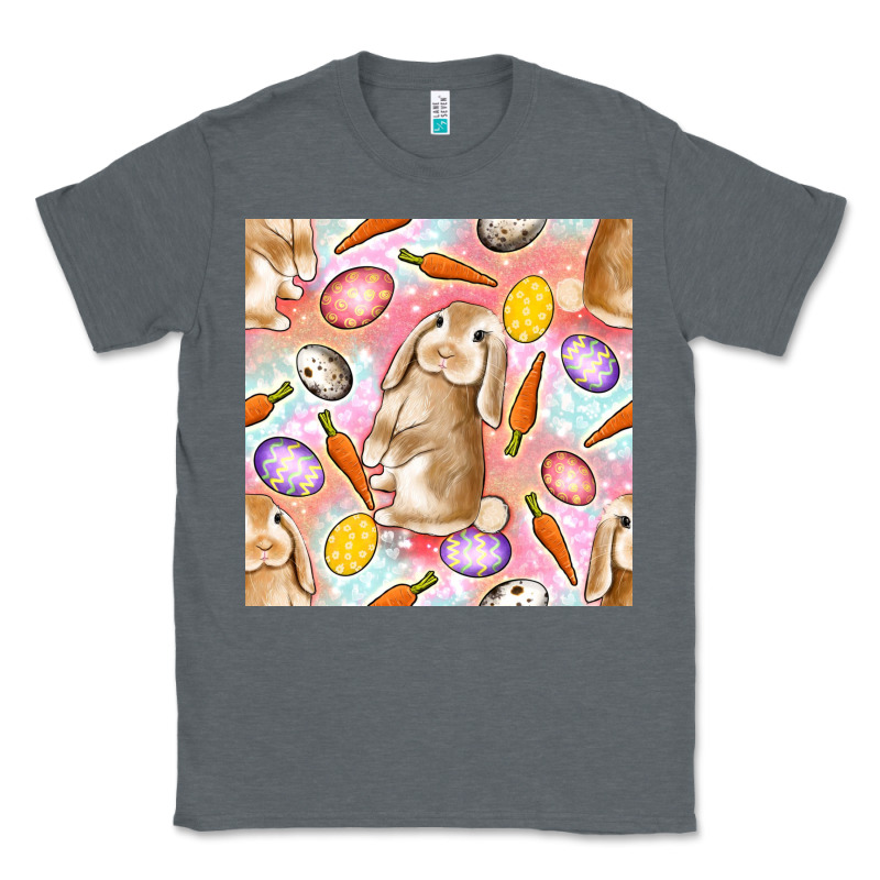 Happy Easter Bunny Seamless Pattern Classic Tee by BundleAndBundleShop | Teevron