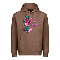 Chestnut stuck on you cactus Premium Hoodie - BarkalooDesign