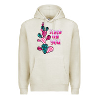 Oatmeal Heather stuck on you cactus Premium Hoodie - BarkalooDesign