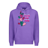 Purple stuck on you cactus Premium Hoodie - BarkalooDesign