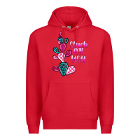 Red stuck on you cactus Premium Hoodie - BarkalooDesign