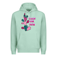 Seafoam stuck on you cactus Premium Hoodie - BarkalooDesign