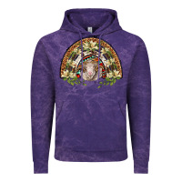 Cloud Purple merino wool ram lily rainbow Vintage Hoodie - BarkalooDesign