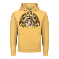 Vintage Mustard merino wool ram lily rainbow Vintage Hoodie - BarkalooDesign