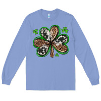 Colony Blue western st patricks day shamrocks Long Sleeve Tee - Artiststas