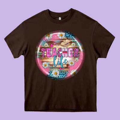 Teacher Life Earrings Heavy Core Tee Designed By Bundleandbundleshop