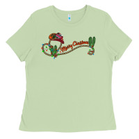 Matcha merry christmas western Ladies Tee - CowhideDigitalArt
