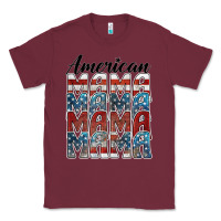 Burgundy american mama Classic Tee - BarkalooDesign