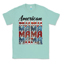 Seafoam american mama Classic Tee - BarkalooDesign