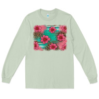 Matcha easter spring leopard serape background Long Sleeve Tee - Artiststas