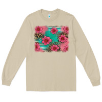 Mushroom easter spring leopard serape background Long Sleeve Tee - Artiststas