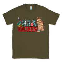 Army Green nail queen bbs Classic Tee - BundleAndBundleShop