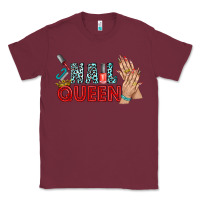 Burgundy nail queen bbs Classic Tee - BundleAndBundleShop