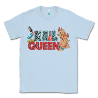 Dusty Blue nail queen bbs Classic Tee - BundleAndBundleShop