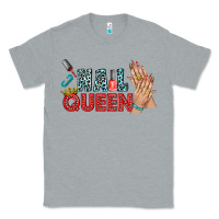 Heather Grey nail queen bbs Classic Tee - BundleAndBundleShop