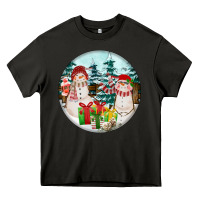 Asphalt Christmas snowman Heavy Core Tee - FaDigitalArtStudio