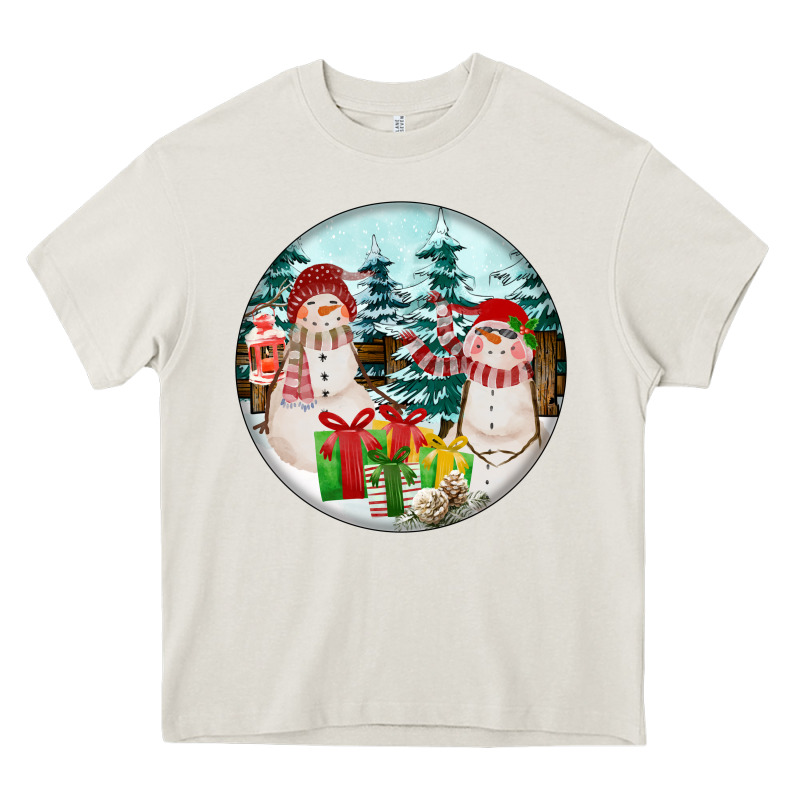 Christmas Snowman Heavy Core Tee by FaDigitalArtStudio | Teevron