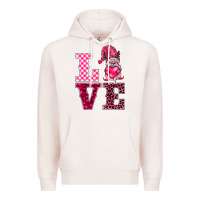 Pale Pink love gnomies Premium Hoodie - BarkalooDesign