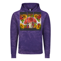 Cloud Purple ladybug mushrooms Vintage Hoodie - BarkalooDesign