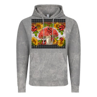 Cloud Rock ladybug mushrooms Vintage Hoodie - BarkalooDesign