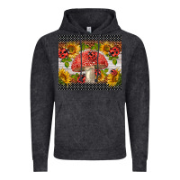 Vintage Black ladybug mushrooms Vintage Hoodie - BarkalooDesign