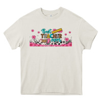 Cream best teacher ever libbey glass Heavy Core Tee - BundleAndBundleShop