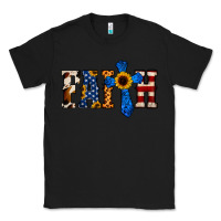 Black American Flag Faith Classic Tee - Jasminsmagicworld