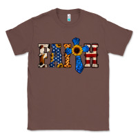 Chestnut American Flag Faith Classic Tee - Jasminsmagicworld
