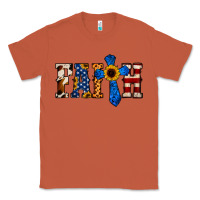 Copper American Flag Faith Classic Tee - Jasminsmagicworld