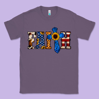 American Flag Faith Classic Tee Designed By Jasminsmagicworld