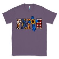 Lavender American Flag Faith Classic Tee - Jasminsmagicworld