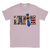 Lilac American Flag Faith Classic Tee - Jasminsmagicworld