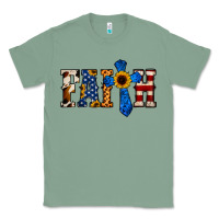 Sage American Flag Faith Classic Tee - Jasminsmagicworld