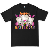 Black Happy Easter Premium Tee - CowhideDigitalArt