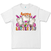 White Happy Easter Premium Tee - CowhideDigitalArt