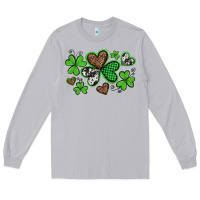 Moon Dust western st patricks day shamrocks and hearts Long Sleeve Tee - Artiststas
