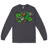 Smoke western st patricks day shamrocks and hearts Long Sleeve Tee - Artiststas