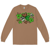 Toasted Coconut western st patricks day shamrocks and hearts Long Sleeve Tee - Artiststas