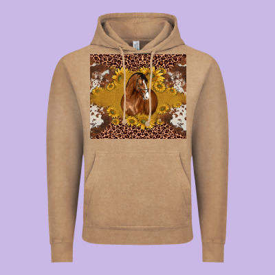 Horse Vintage Hoodie Designed By Barkaloodesign