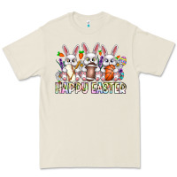 Bone Happy Easter Spot Rabbit Premium Tee - CowhideDigitalArt