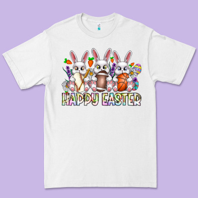 Happy Easter Spot Rabbit Premium Tee Designed By Cowhidedigitalart