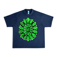 Navy green gemstone Urban Heavy Tee - RanaPortraitStore