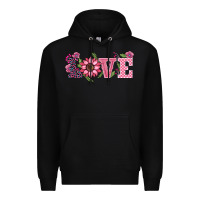 Black walentine's day love sunflower Premium Hoodie - BarkalooDesign