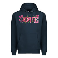 Navy walentine's day love sunflower Premium Hoodie - BarkalooDesign