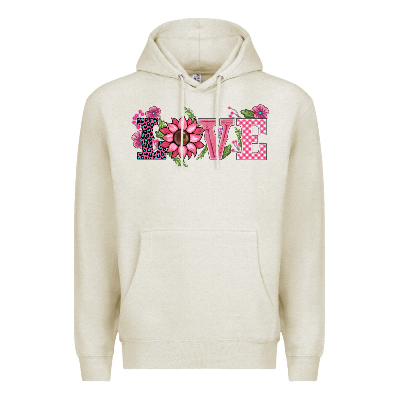 Walentine's Day Love Sunflower Premium Hoodie by BarkalooDesign | Teevron