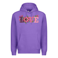 Purple walentine's day love sunflower Premium Hoodie - BarkalooDesign