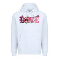 White walentine's day love sunflower Premium Hoodie - BarkalooDesign